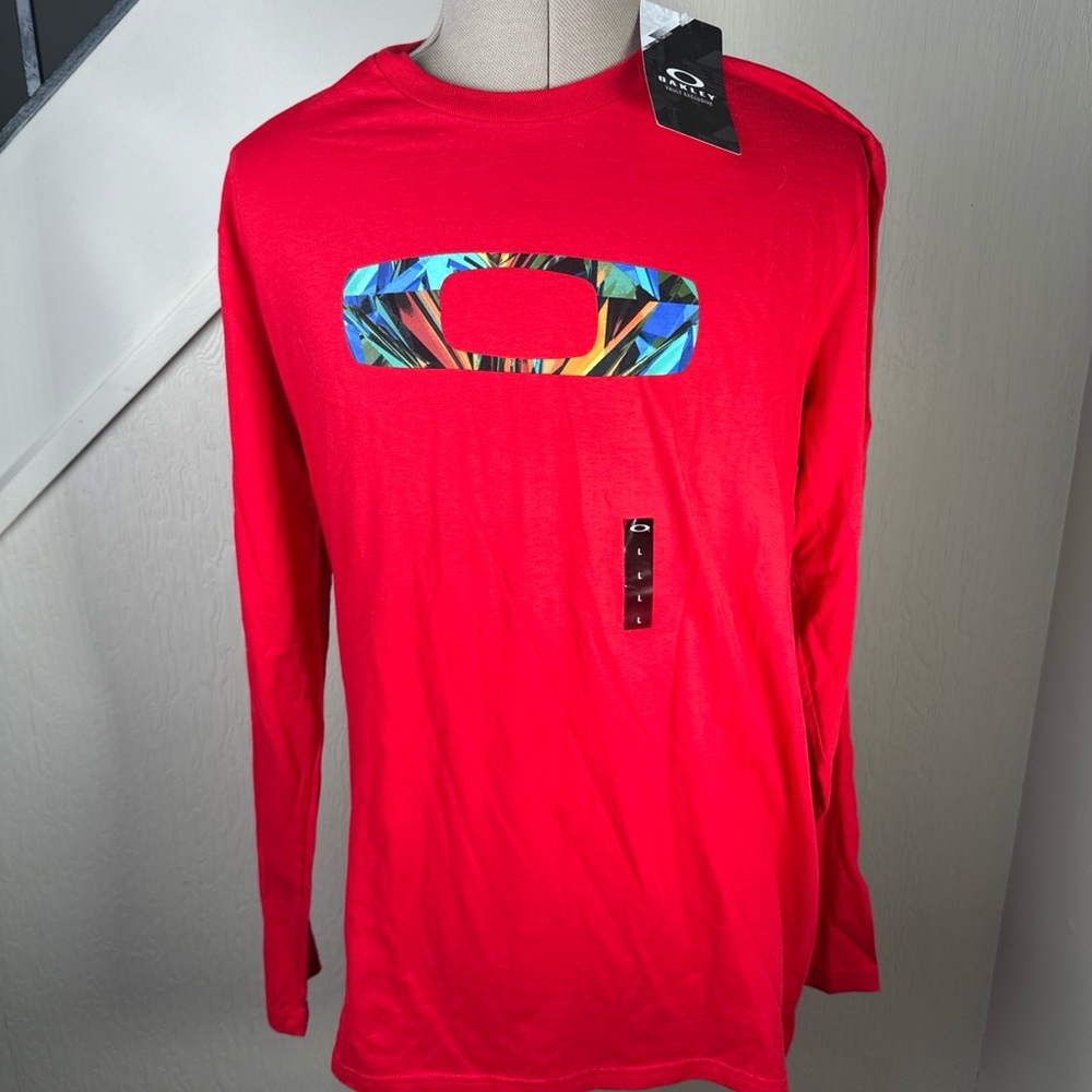 Oakley Vault Exclusive Long Sleeve T-shirt Prism Logo Size Large New With Tags
